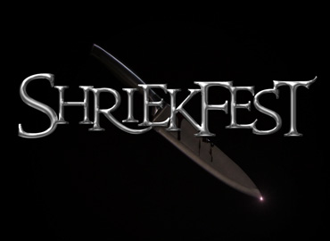 Top: Shriekfest logo / Bottom: Varsity Blood Titles