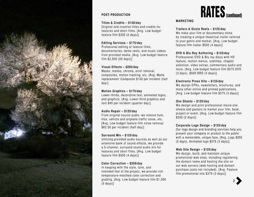 rate card 4